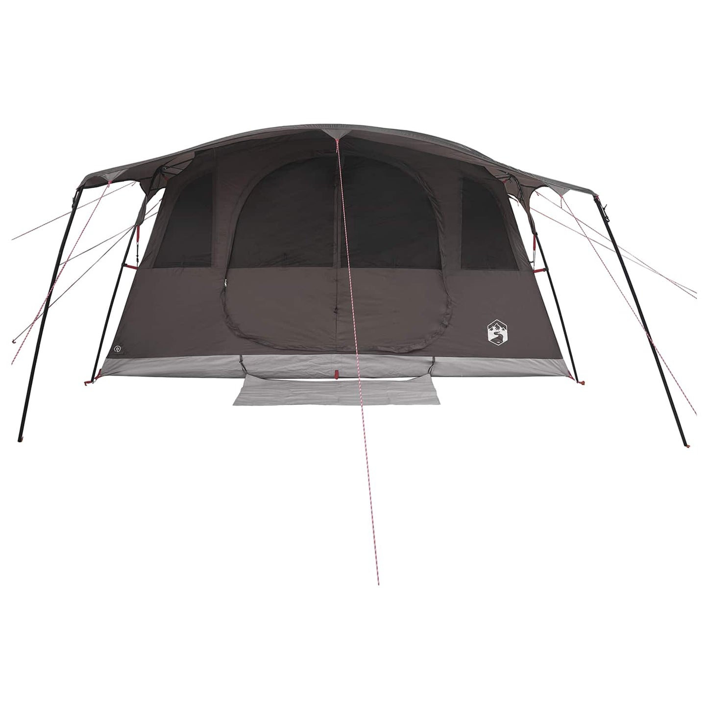 Tunnel Tent Brown Grey 366 x 244 x 198 cm Polyester and Steel
