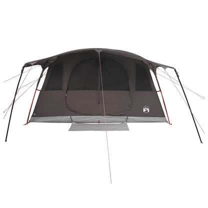 Tunnel Tent Brown Grey 427 x 305 x 205 cm Polyester and Steel