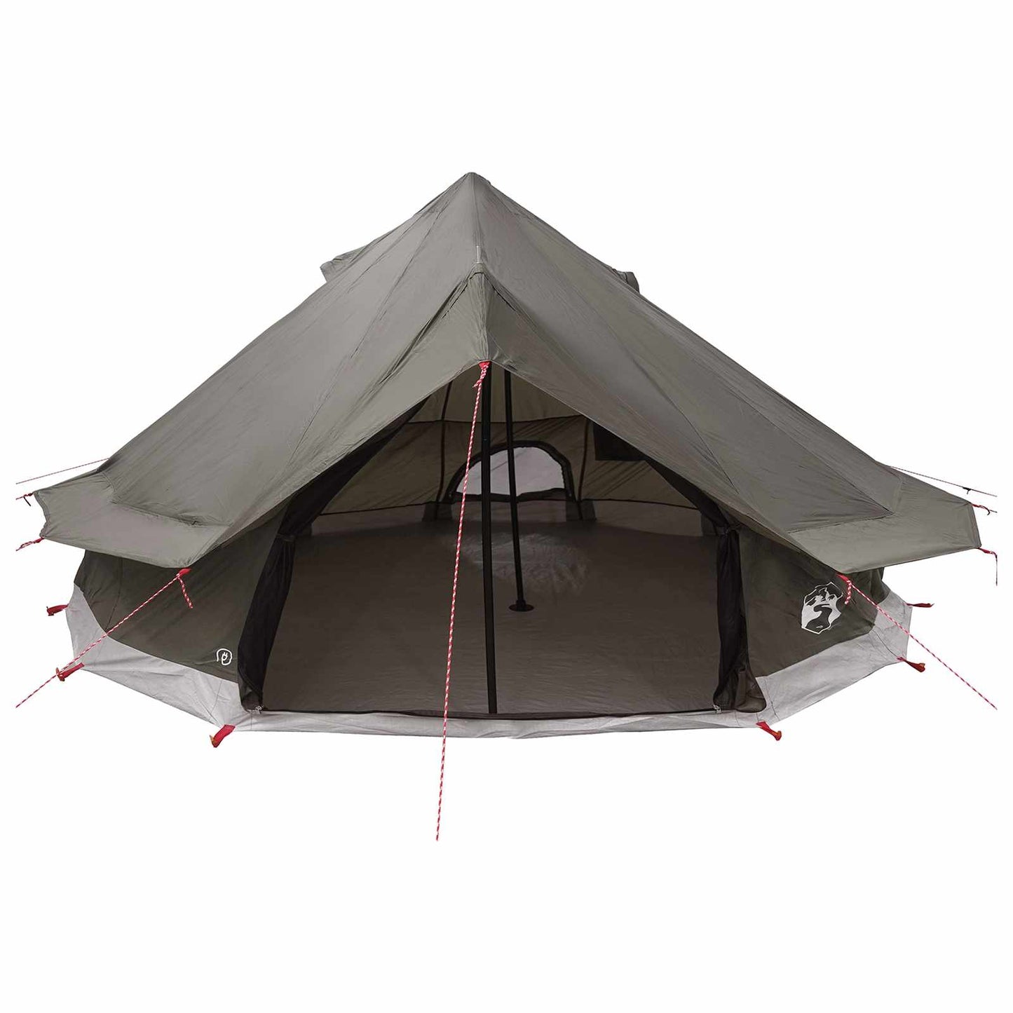 Tipi Tent Brown Grey 700 x 700 x 395 cm Polyester and Steel