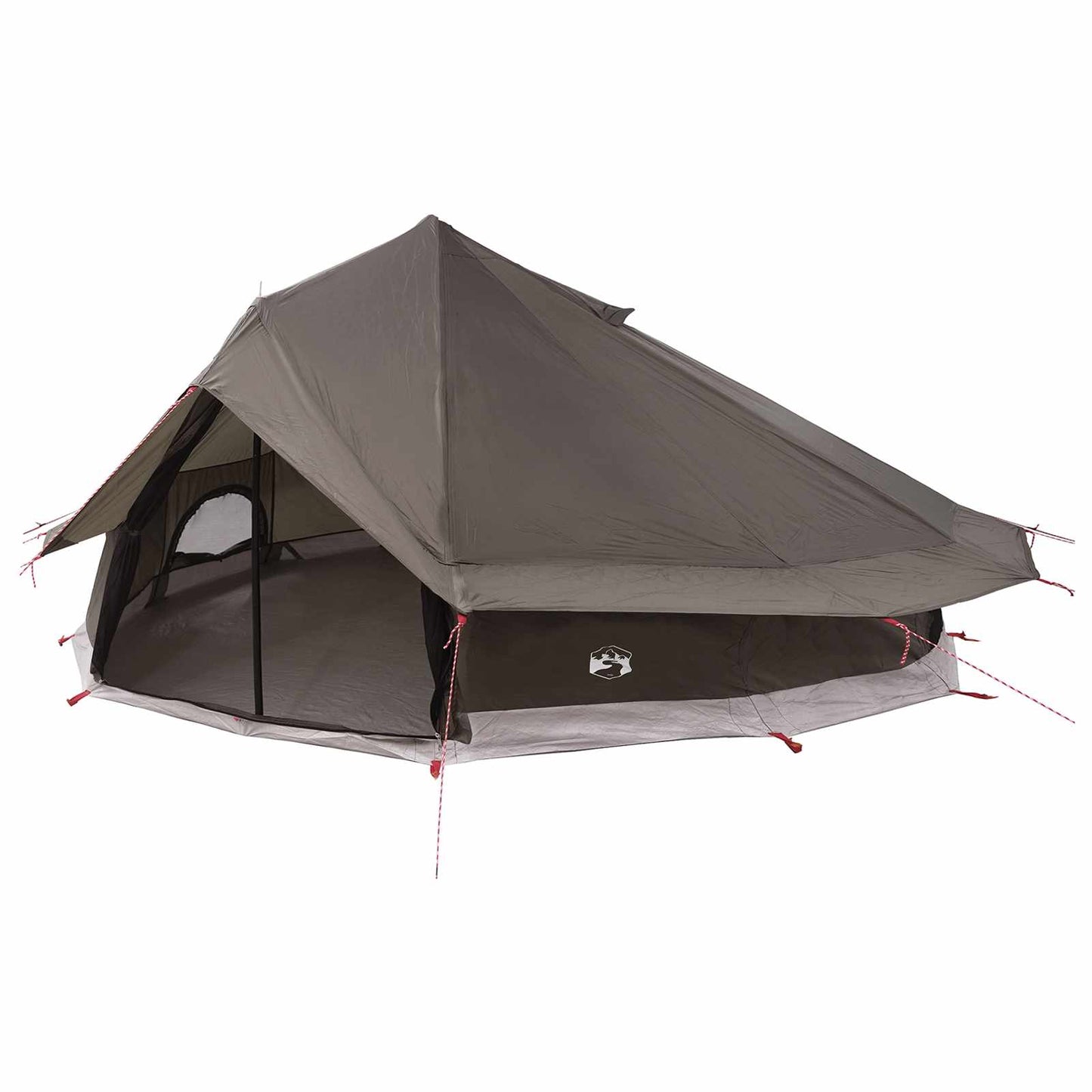 Tipi Tent Brown Grey 800 x 800 x 430 cm Polyester and Steel