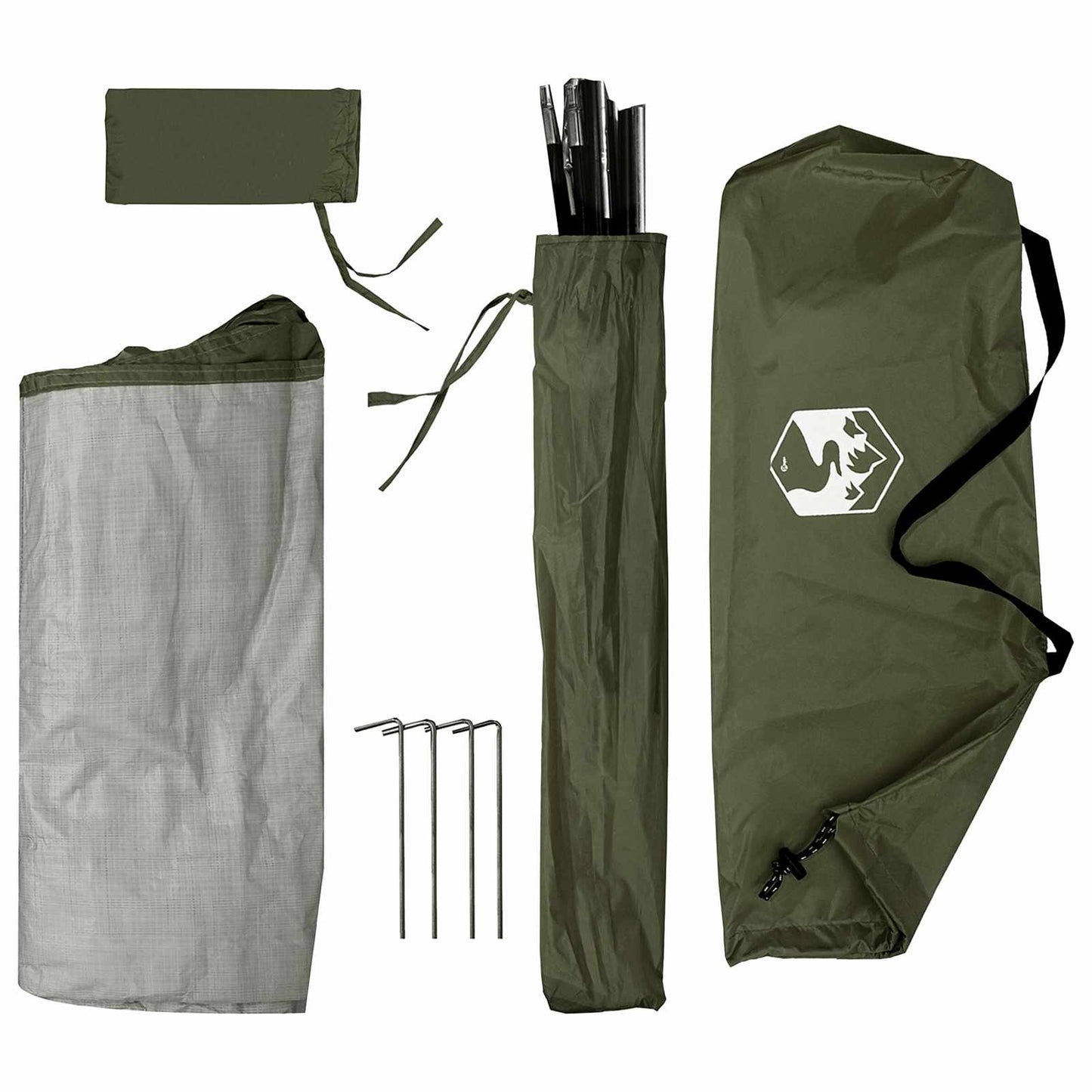Storage Tent Olive Green 120 x 50 x 70 cm Polyester and Steel