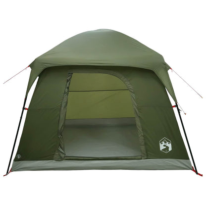 Cabin Tent Olive Green 244 x 213 x 183 cm Polyester and Steel
