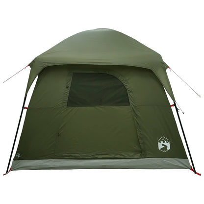 Cabin Tent Olive Green 244 x 213 x 183 cm Polyester and Steel