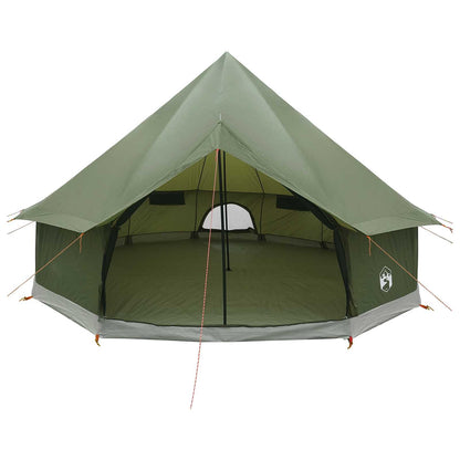 Tipi Tent Olive Green 300 x 300 x 200 cm Polyester and Steel