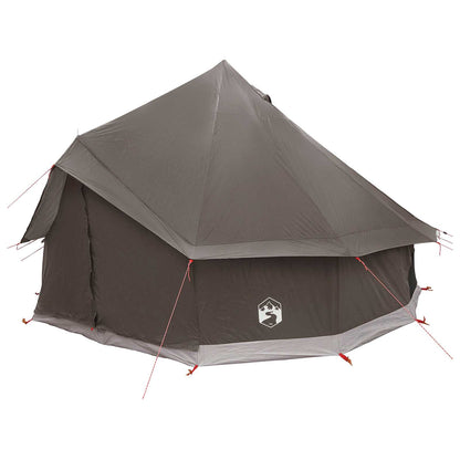 Tipi Tent Brown Grey 300 x 300 x 200 cm Polyester and Steel