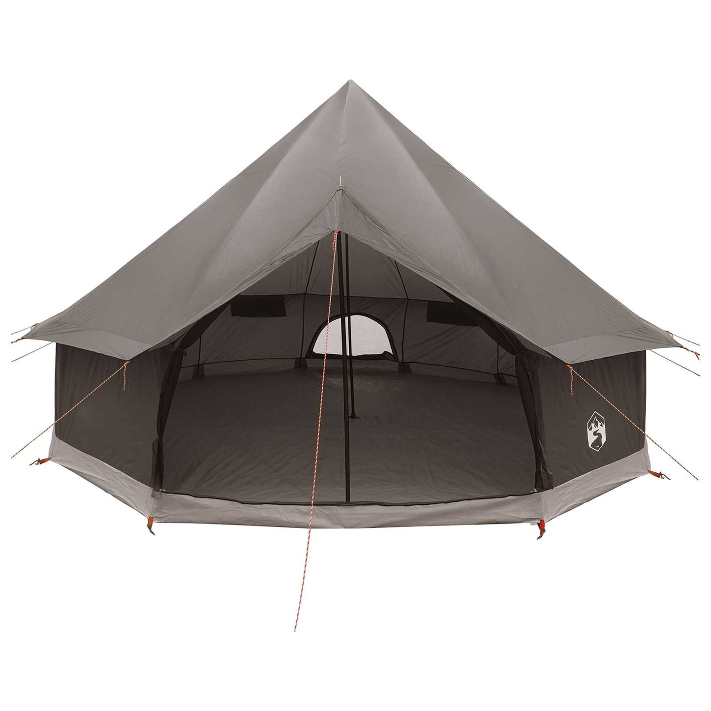 Tipi Tent Brown Grey 300 x 300 x 200 cm Polyester and Steel