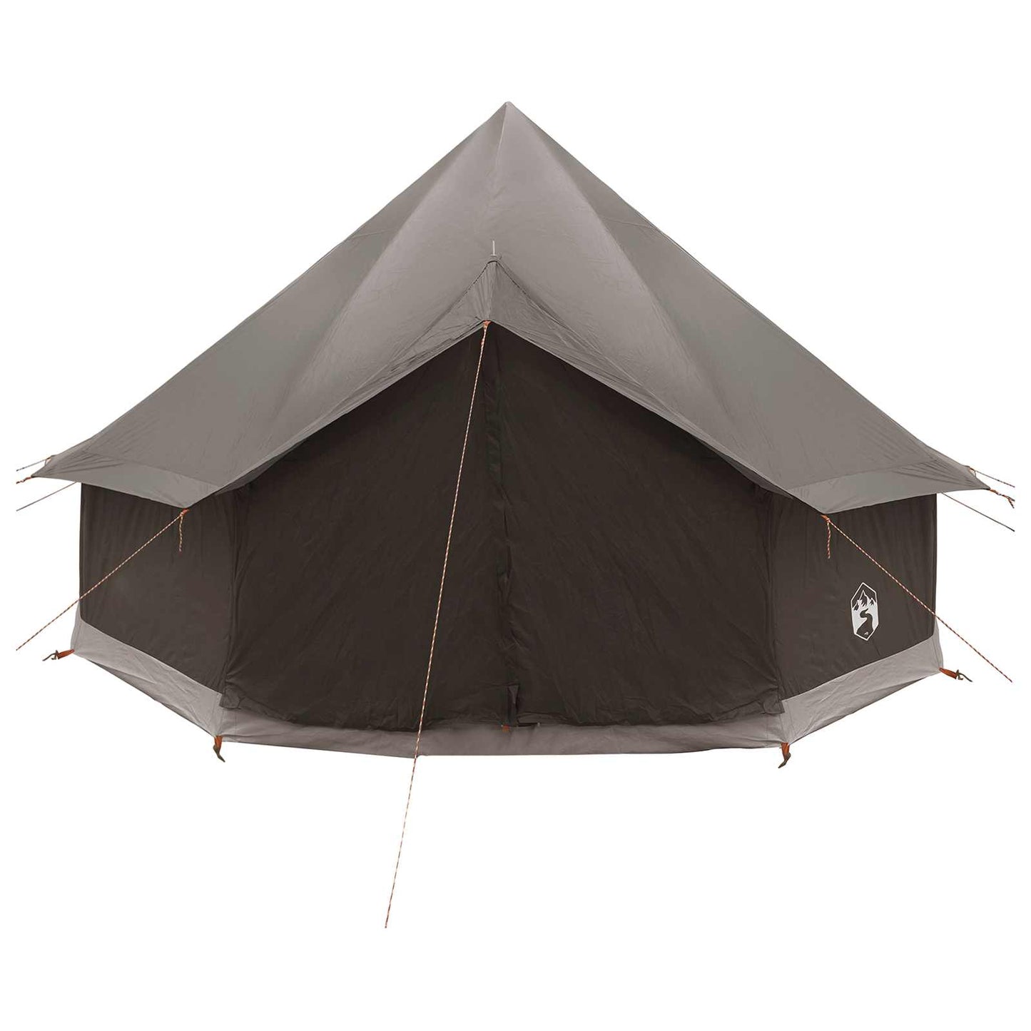 Tipi Tent Brown Grey 300 x 300 x 200 cm Polyester and Steel
