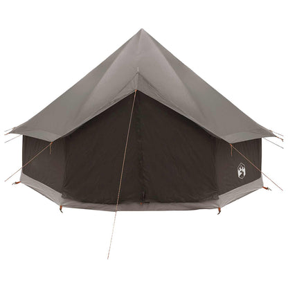 Tipi Tent Brown Grey 300 x 300 x 200 cm Polyester and Steel