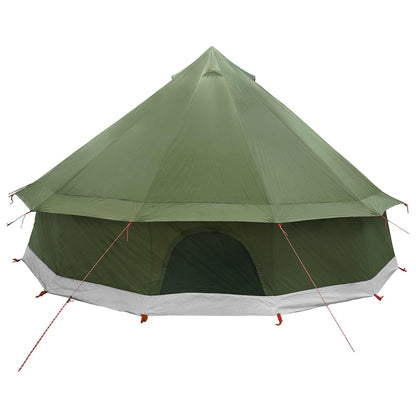 Tipi Tent Olive Green 400 x 400 x 250 cm Polyester and Steel
