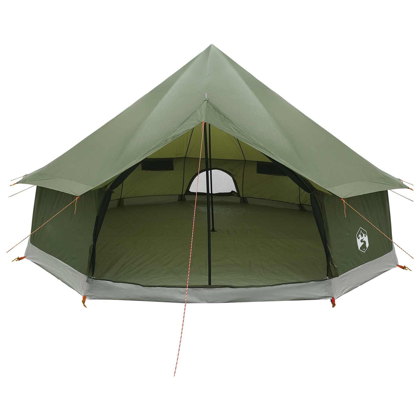 Tipi Tent Olive Green 400 x 400 x 250 cm Polyester and Steel