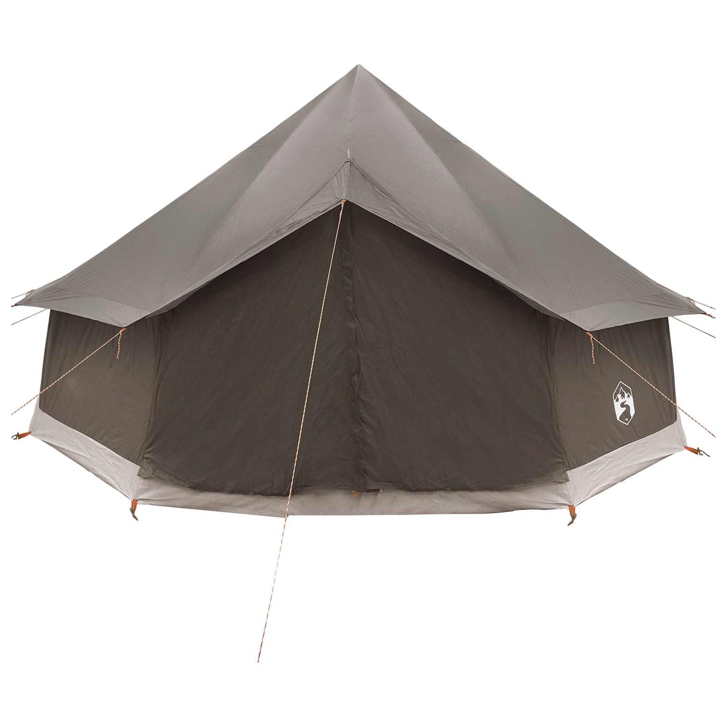 Tipi Tent Brown Grey 400 x 400 x 250 cm Polyester and Steel