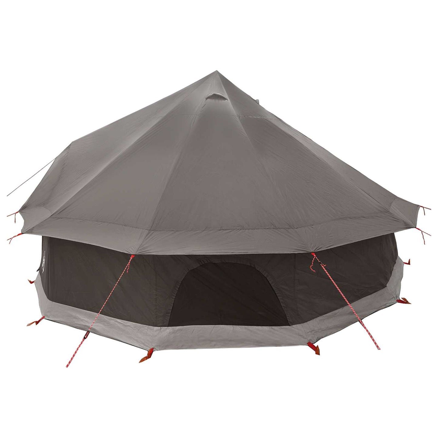 Tipi Tent Brown Grey 400 x 400 x 250 cm Polyester and Steel