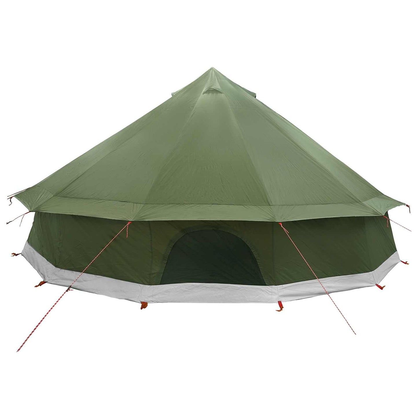 Tipi Tent Olive Green 600 x 600 x 350 cm Polyester and Steel