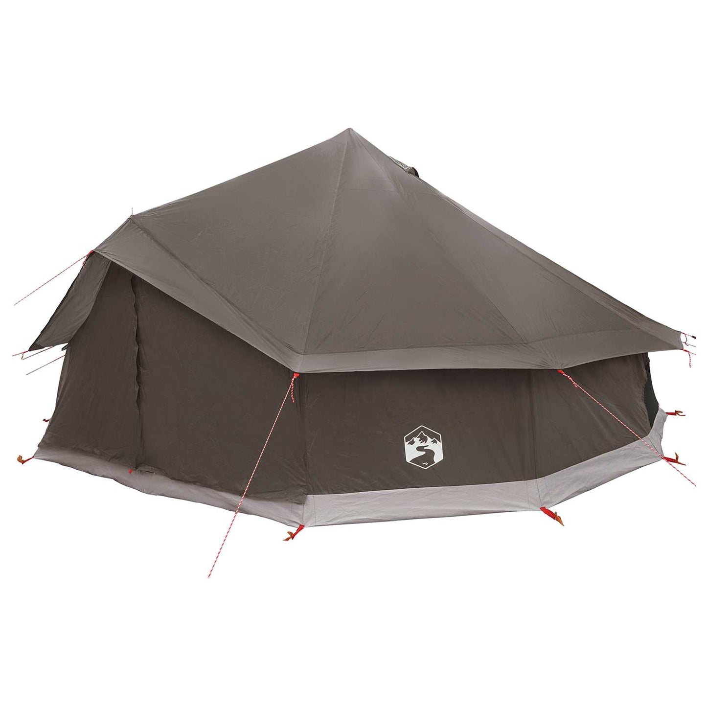 Tipi Tent Brown Grey 600 x 600 x 350 cm Polyester and Steel