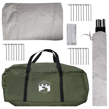 Tipi Tent Olive Green 500 x 500 x 300 cm Polyester and Steel