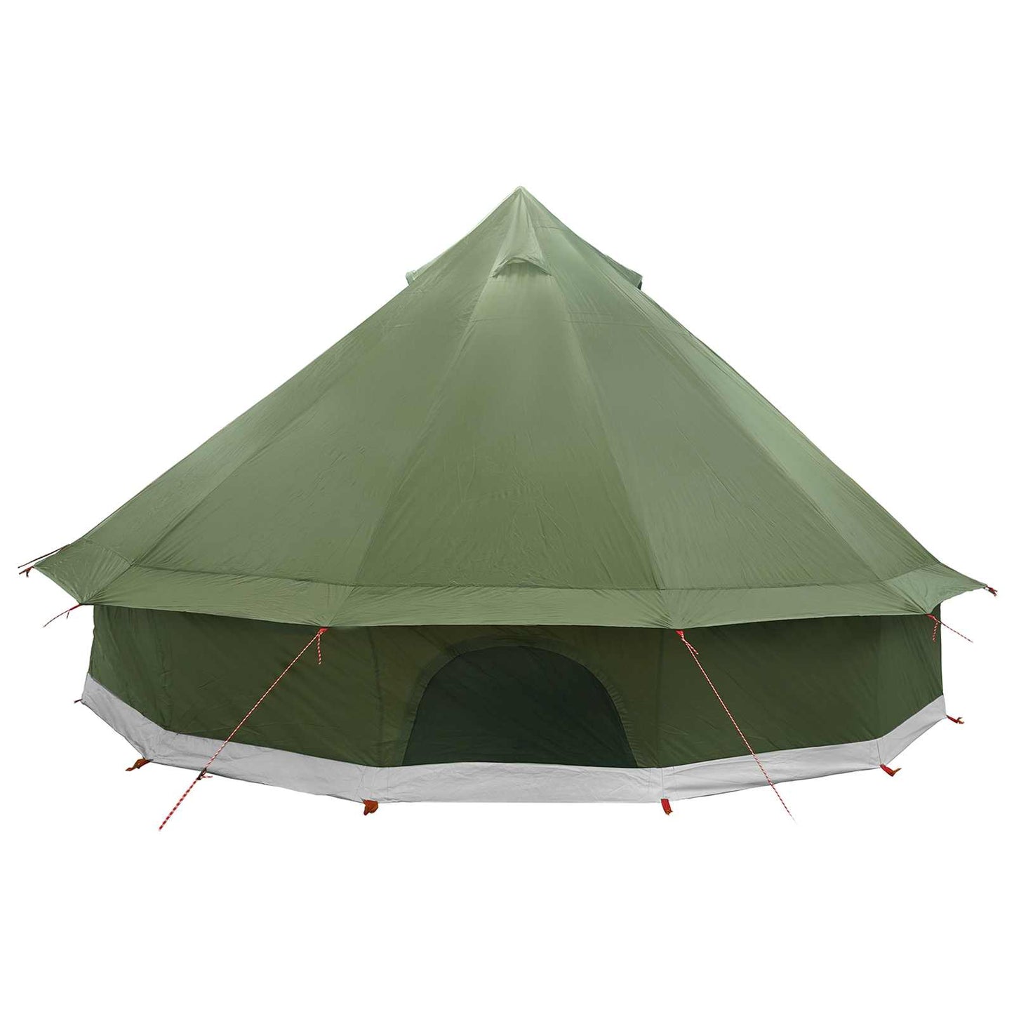 Tipi Tent Olive Green 500 x 500 x 300 cm Polyester and Steel