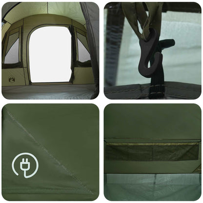 Tunnel Tent Olive Green 400 x 260 x 200 cm Polyester and Steel