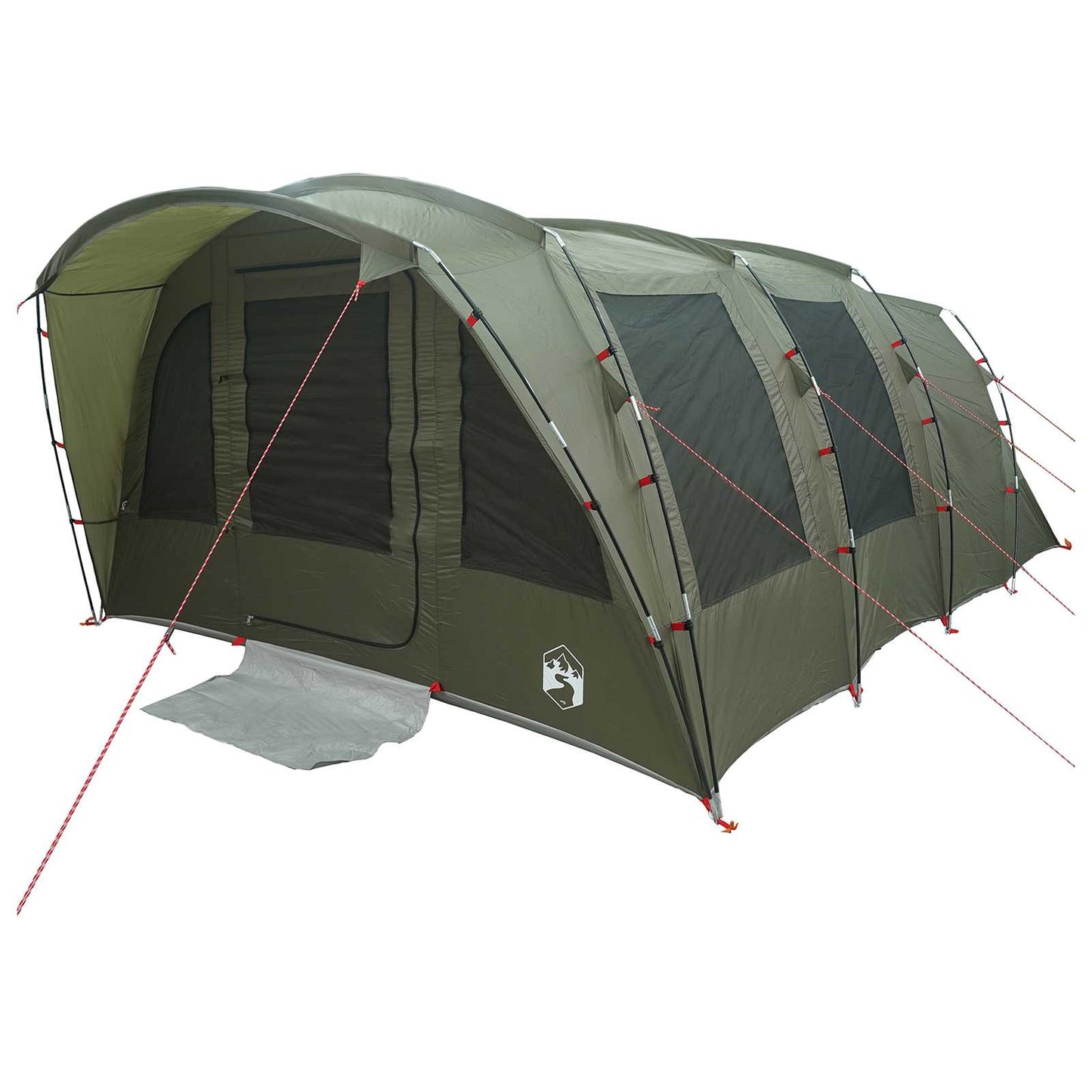 Tunnel Tent Olive Green 427 x 315 x 178 cm Polyester and Steel