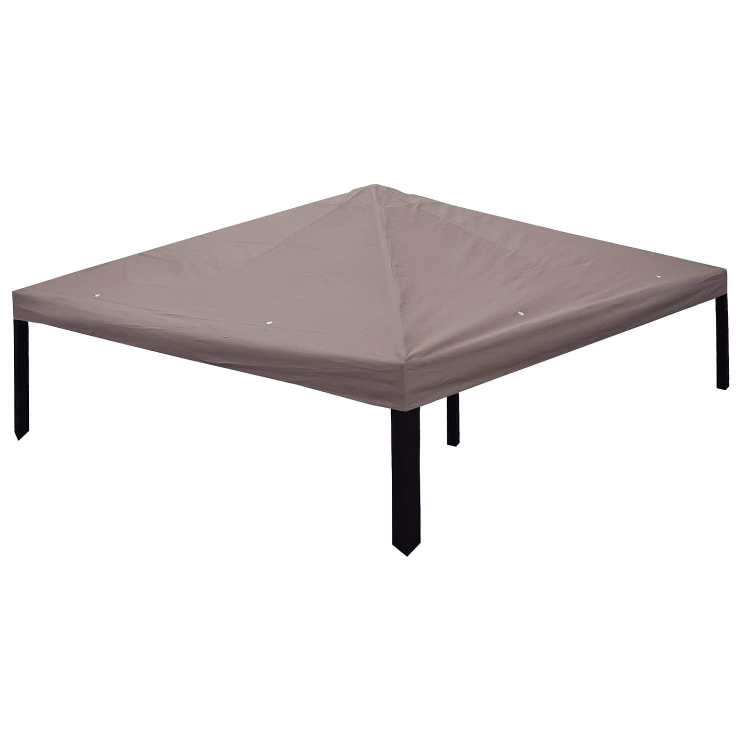 Gazebo Cover with Roof Taupe 300 x 300 cm Polyester and Steel