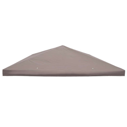 Gazebo Cover with Roof Taupe 300 x 300 cm Polyester and Steel