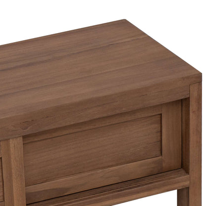 TV Cabinet 110 x 30 x 30 cm Solid Teak Wood Natural