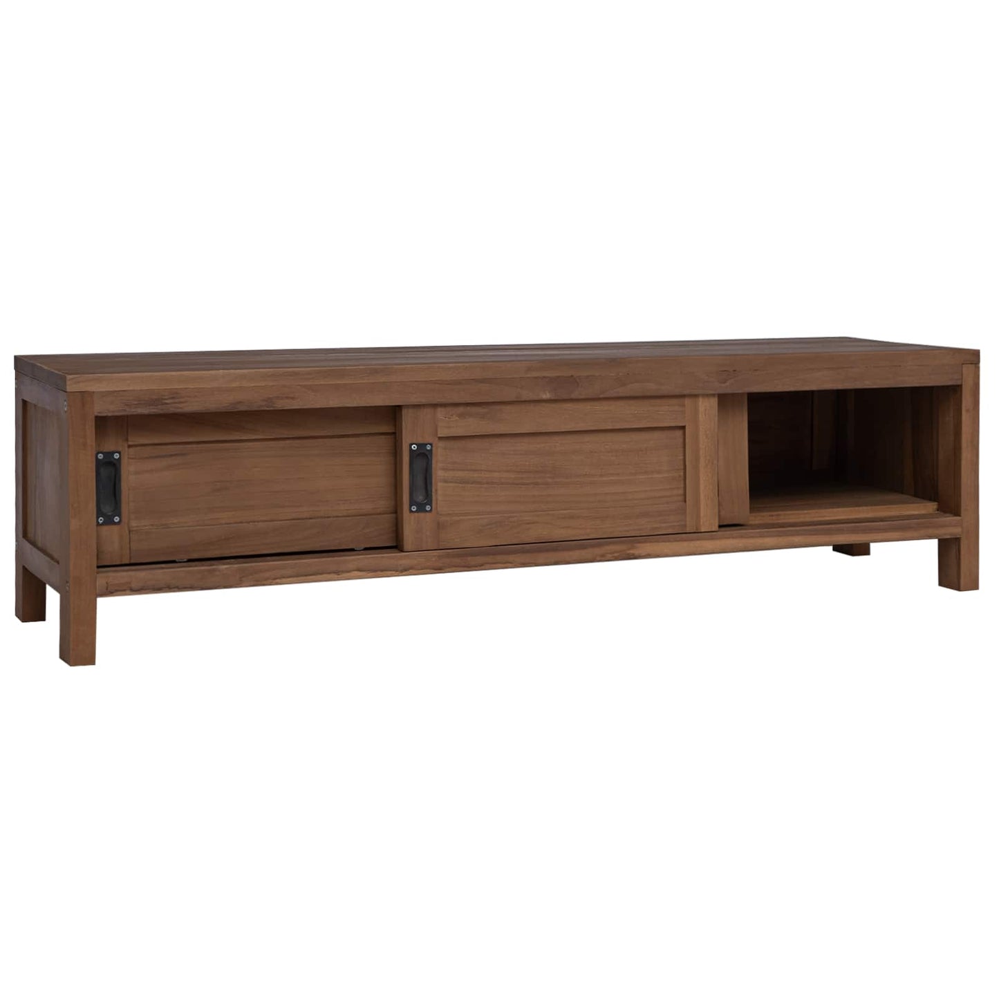TV Cabinet 110 x 30 x 30 cm Solid Teak Wood Natural