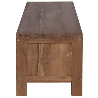 TV Cabinet 110 x 30 x 30 cm Solid Teak Wood Natural