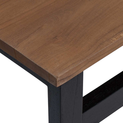 Desk Natural Solid Teak Wood 100 x 45 x 75cm
