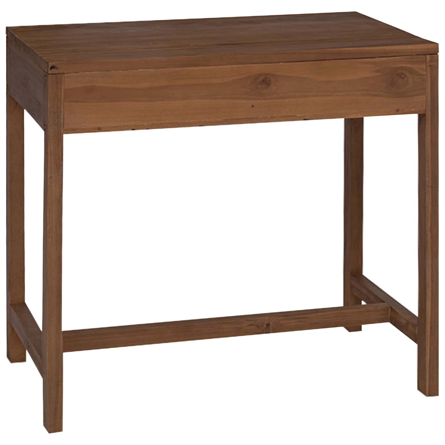 Desk with Drawers Natural Solid Teak Wood 80 x 50 x 75 cm