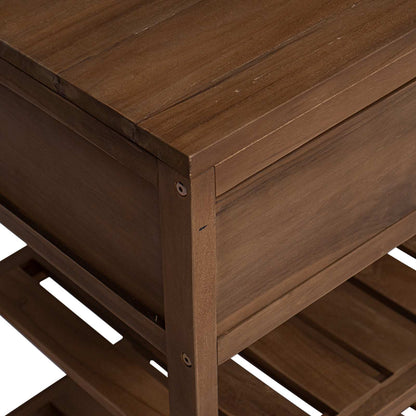 Bathroom Cabinet Natural 60 x 45 x 75 cm Solid Teak Wood