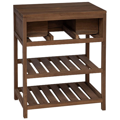 Bathroom Cabinet Natural 60 x 45 x 75 cm Solid Teak Wood