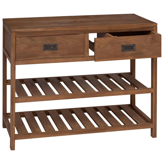 Bathroom Cabinet Natural 90 x 45 x 75 cm Solid Teak Wood