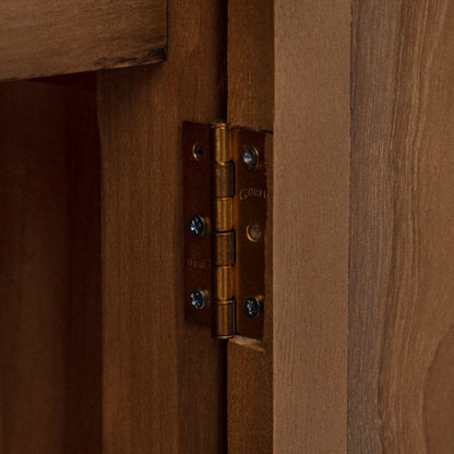 Bathroom Side Cabinet Natural 25 x 25 x 100 cm Solid Teak Wood