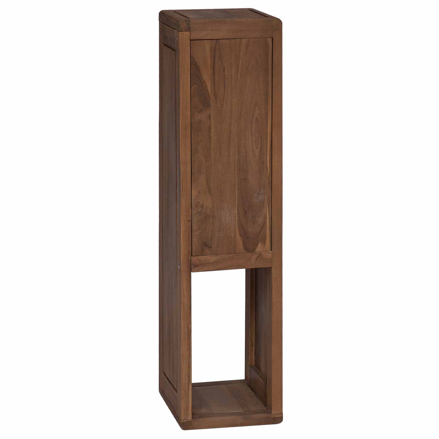 Bathroom Side Cabinet Natural 25 x 25 x 100 cm Solid Teak Wood