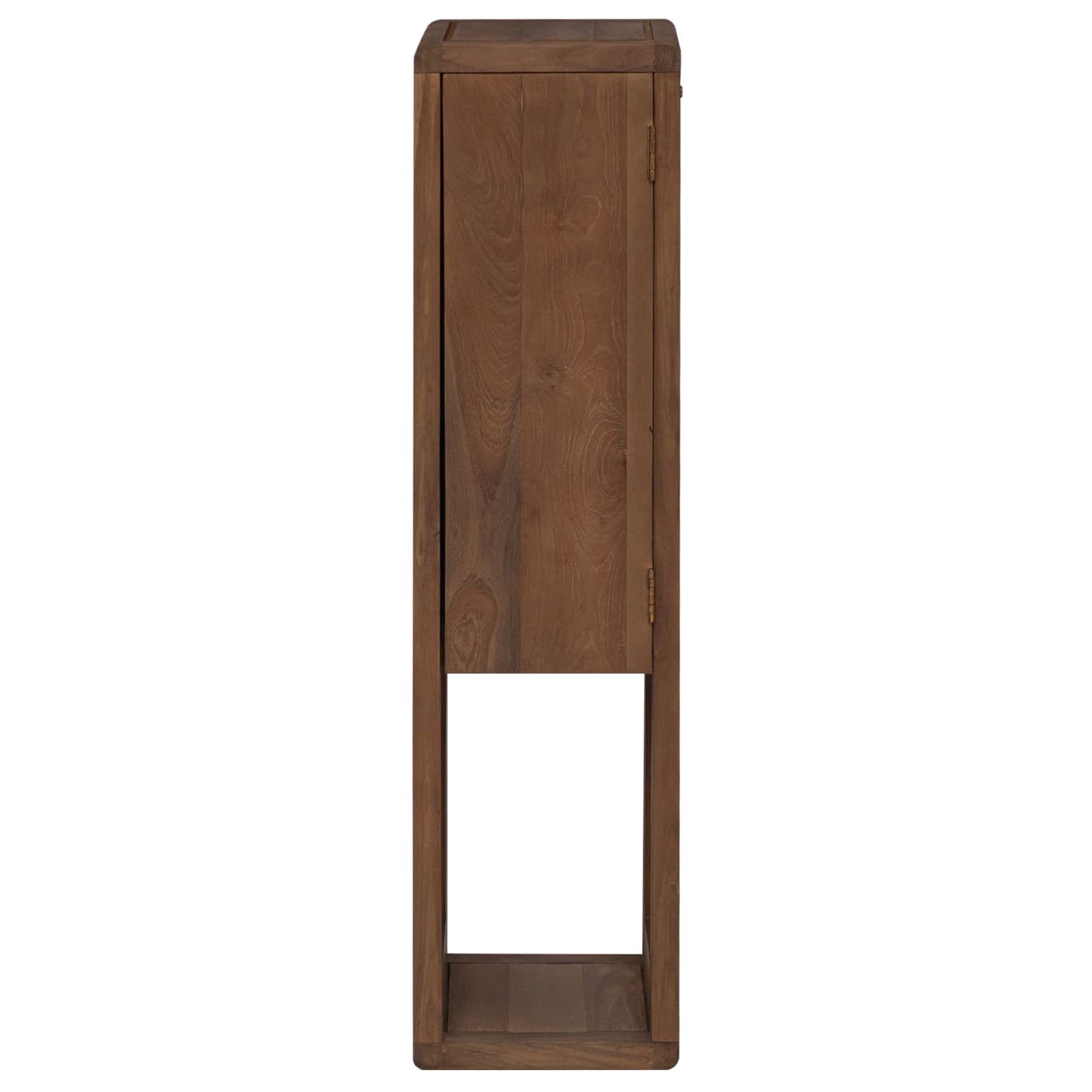 Bathroom Side Cabinet Natural 25 x 25 x 100 cm Solid Teak Wood