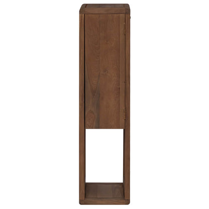 Bathroom Side Cabinet Natural 25 x 25 x 100 cm Solid Teak Wood