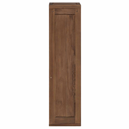 Bathroom Side Cabinet Natural 25 x 25 x 100 cm Solid Teak Wood