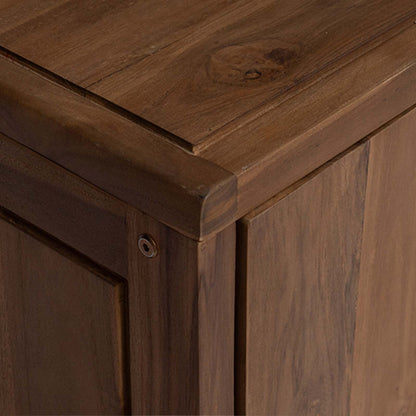 Bathroom Side Cabinet Natural 45 x 30 x 70 cm Solid Teak Wood