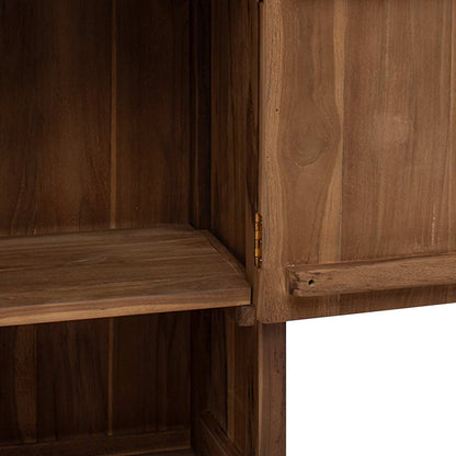 Bathroom Side Cabinet Natural 45 x 30 x 70 cm Solid Teak Wood