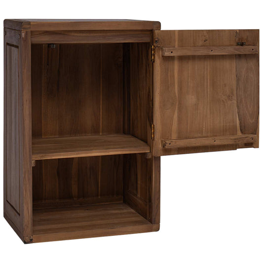 Bathroom Side Cabinet Natural 45 x 30 x 70 cm Solid Teak Wood