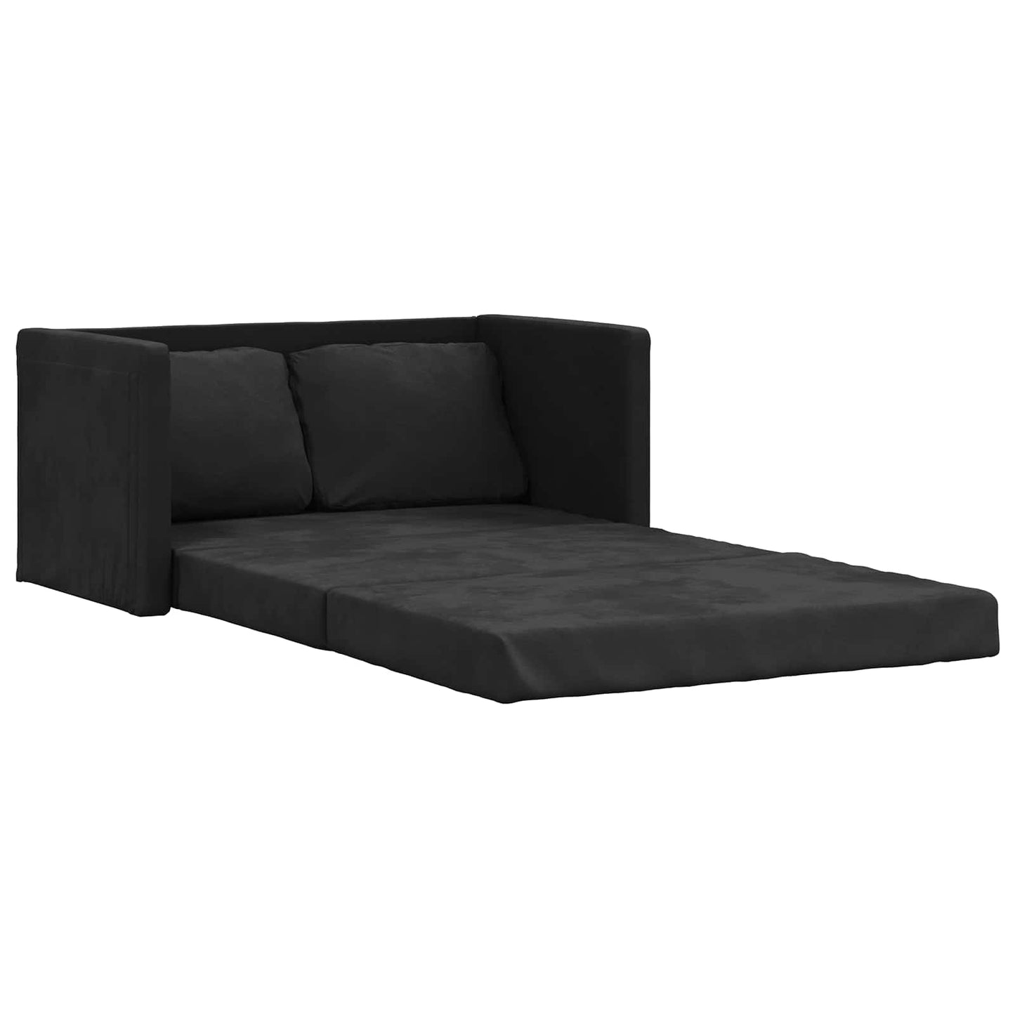 Folding Sofa Bed Black 122 x 70 x 60 cm Velvet