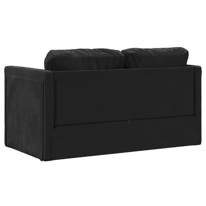 Folding Sofa Bed Black 122 x 70 x 60 cm Velvet
