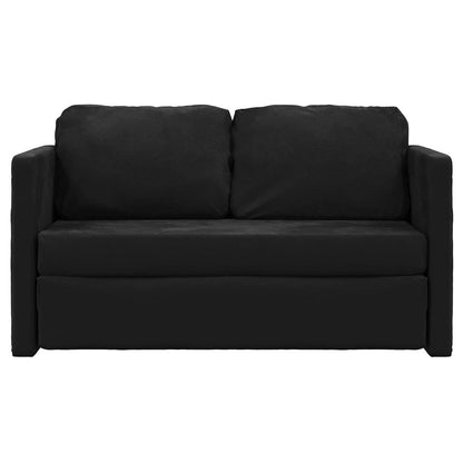 Folding Sofa Bed Black 122 x 70 x 60 cm Velvet