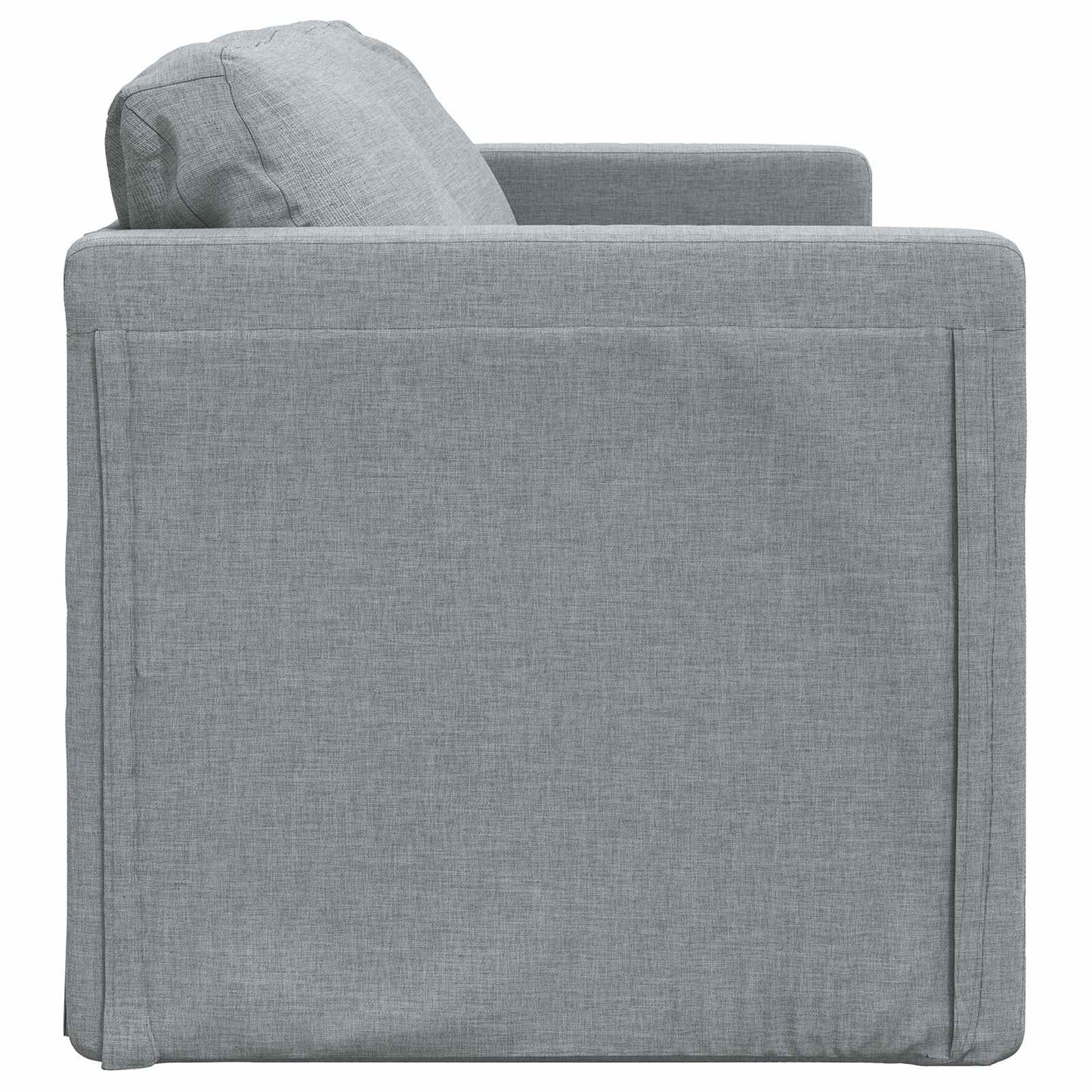 Folding Sofa Bed Light Grey 112 x 60 x 60 cm Fabric