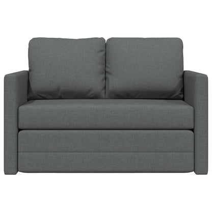 Folding Sofa Bed Dark Grey 112 x 60 x 55 cm Fabric