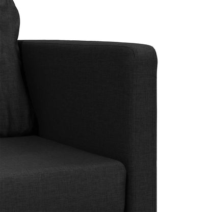 Folding Sofa Bed Black 112 x 60 x 55 cm Fabric