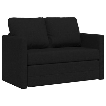 Folding Sofa Bed Black 112 x 60 x 55 cm Fabric