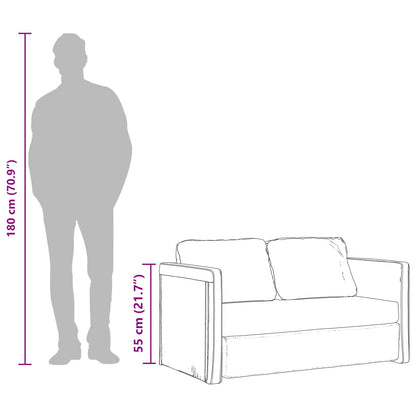 Folding Sofa Bed Black 112 x 60 x 55 cm PVC