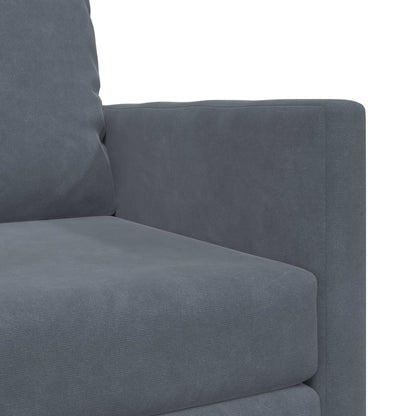 Folding Sofa Bed Dark Grey 74 x 77 x 81 cm Velvet