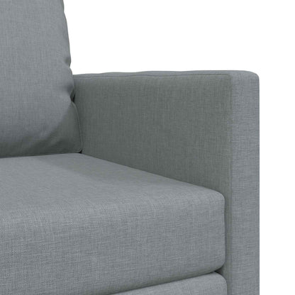 Folding Sofa Bed Light Grey 74 x 77 x 81 cm Fabric